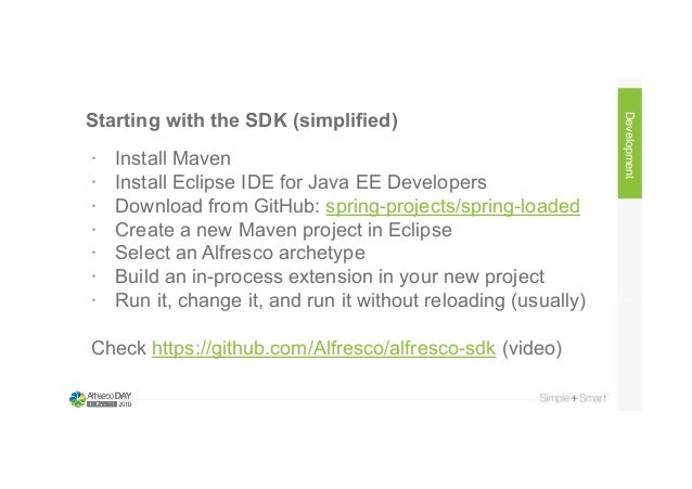 alfresco maven sdk eclipse how to install