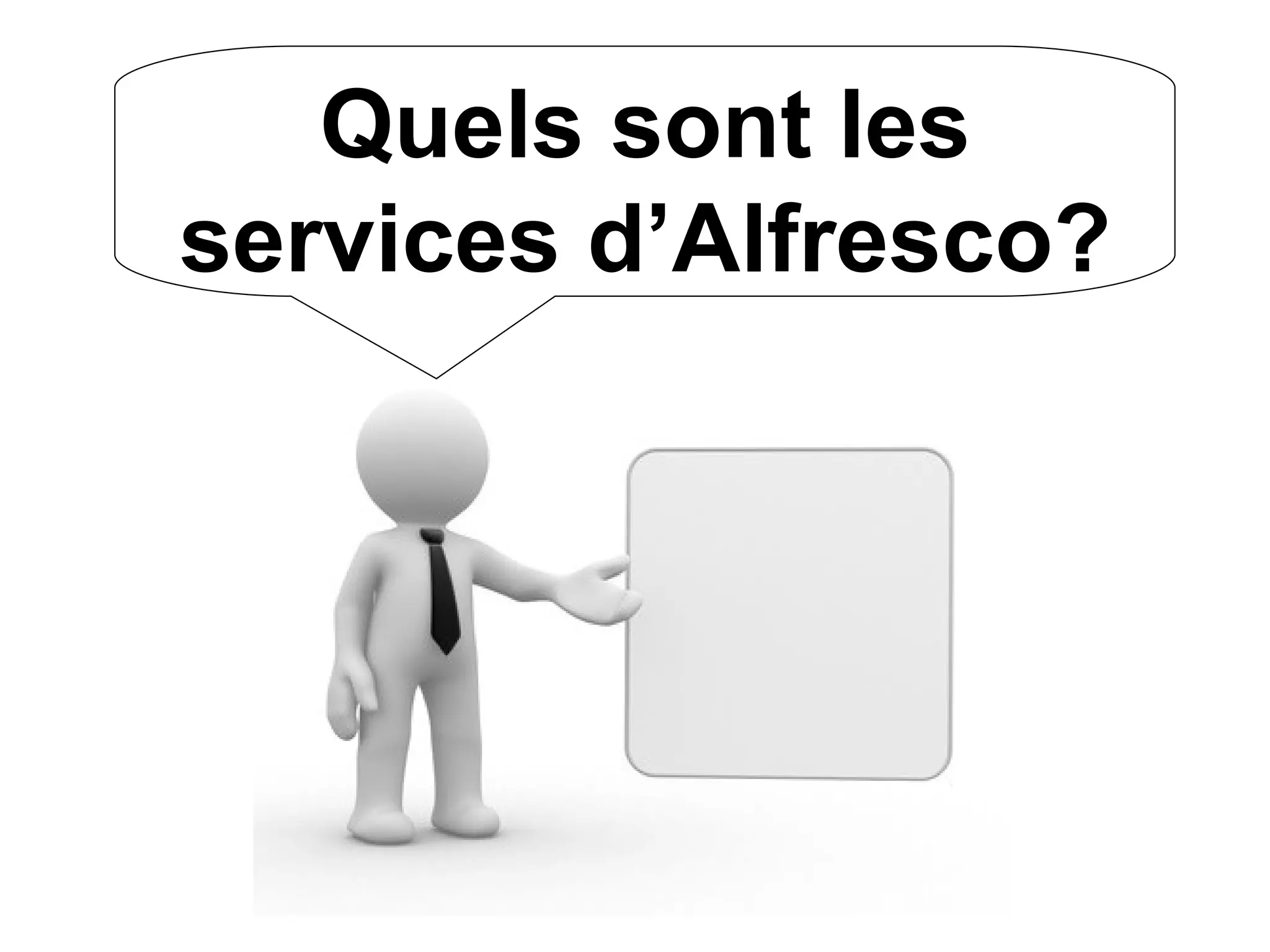 Alfresco en quelques points : Services Tutorial