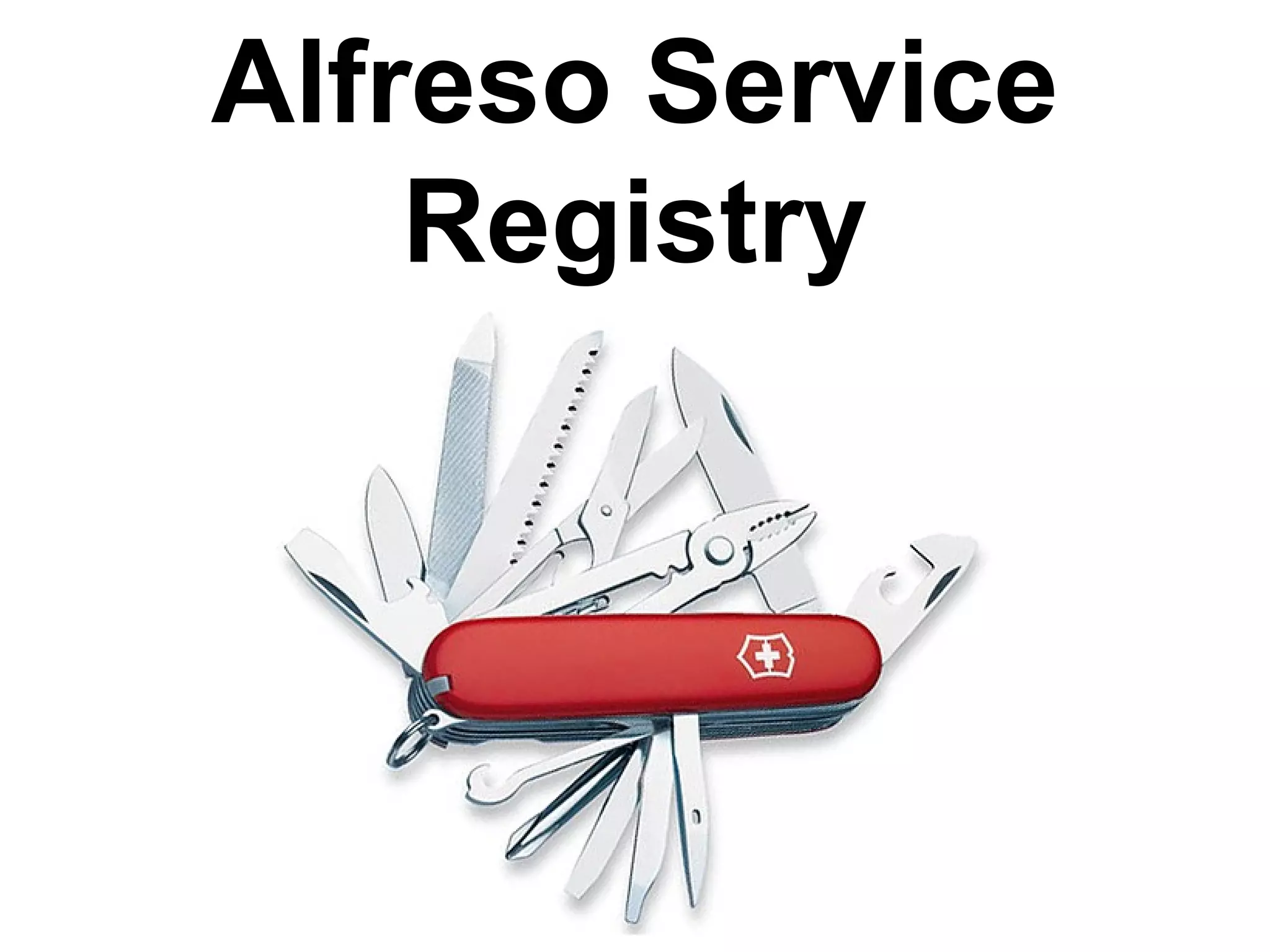 Alfresco en quelques points : Services Tutorial