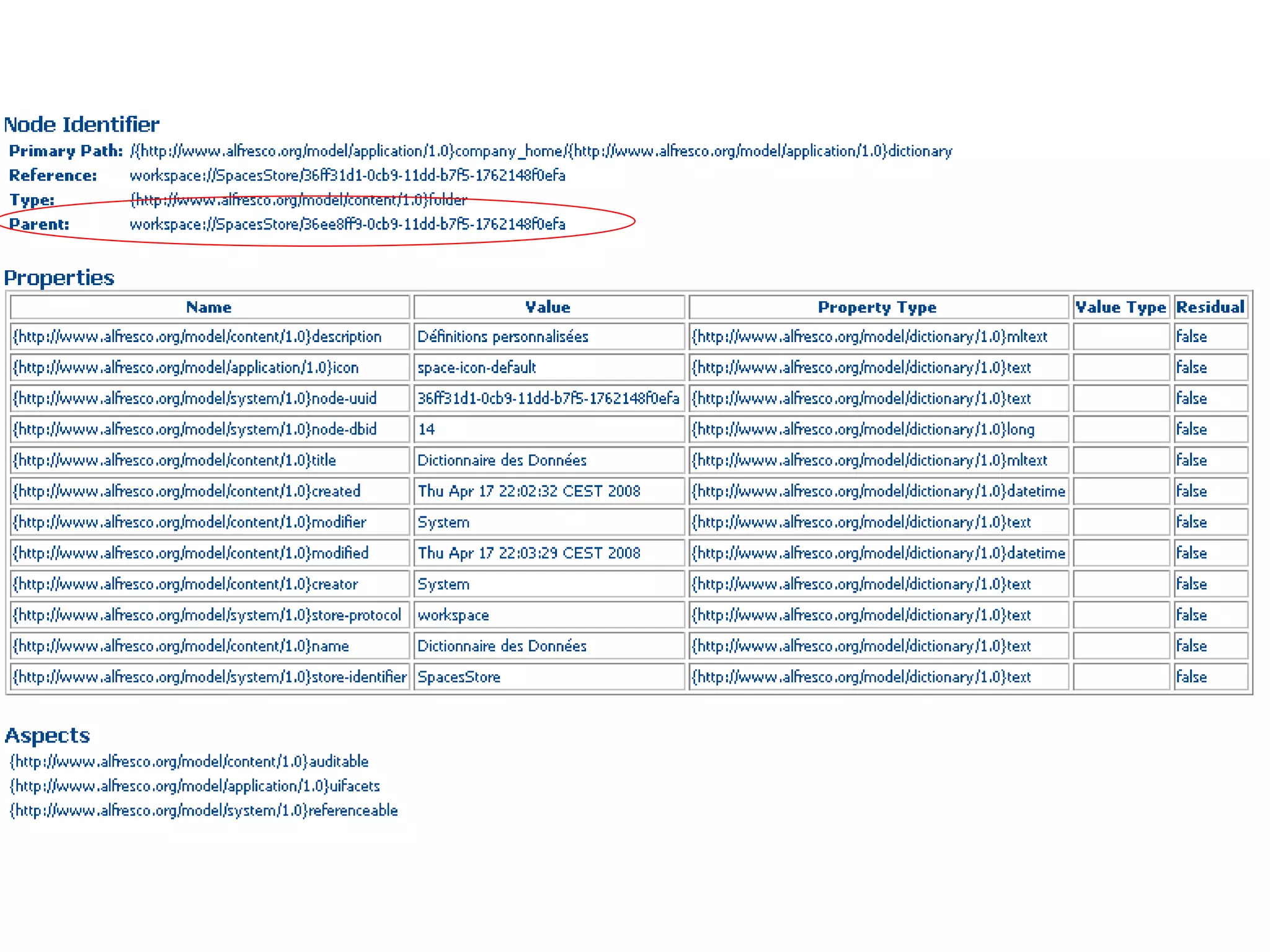 Alfresco en quelques points : Services Tutorial