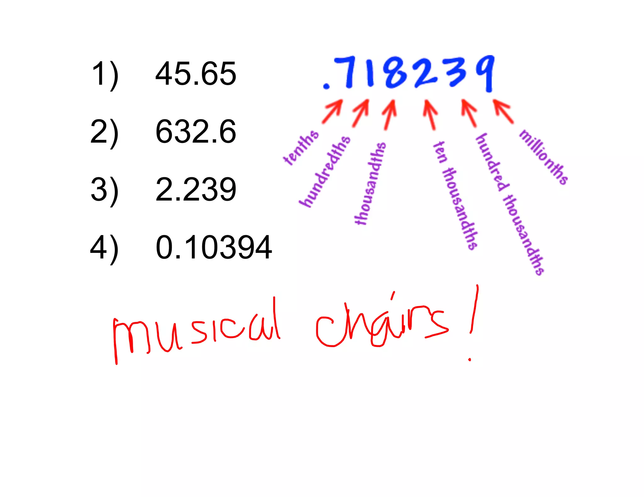 1) 45.65
2) 632.6
3) 2.239
4) 0.10394
