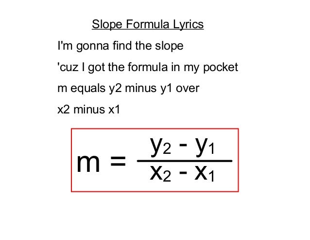 Alg1 7 5 Slope