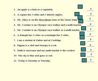 F
T
T
T
T
T
F
F
F
F
F