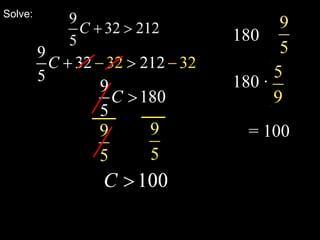 Solve:180 ÷180 ∙= 100Example 3-1a