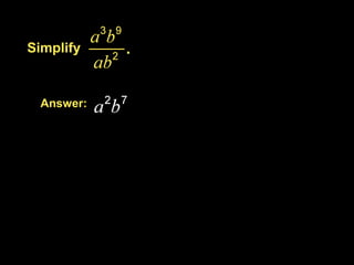 Simplify	Answer:	Example 2-1b