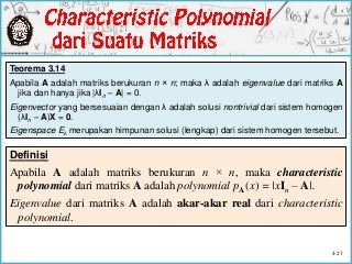 Linear Algebra - Determinants and Eigenvalues | PDF