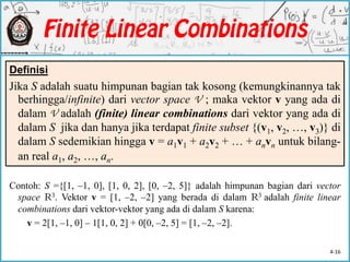 Linear Algebra - Finite Dimensional Vector Spaces | PDF