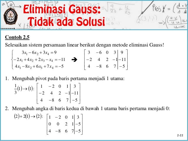 Linear Algebra System Of Linear Equation