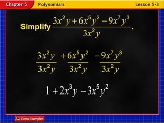 Alg2 lesson 5-3 day 1