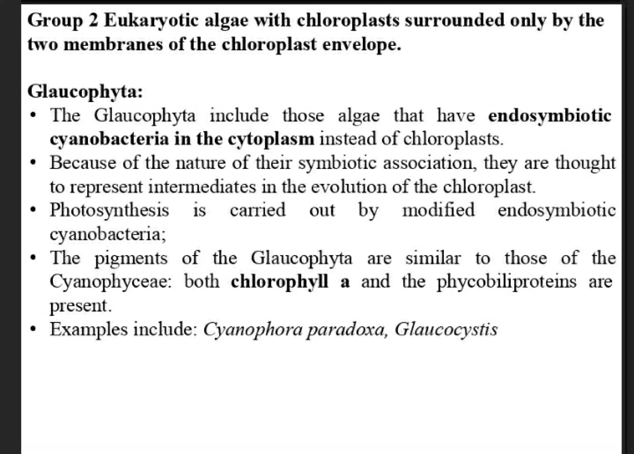 Algae and there classification based on different features, structure, biological systems.
