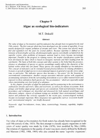 Algae Bioindicators   Dokulil 2003