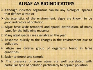 MICROBES AS POLLUTION INDICAION 