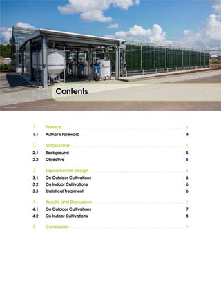 Contents
1 Preface . . . . . . . . . . . . . . . . . . . . . . . . . . . . . . . . . . . . . . . . . . . . . . . . . . . . . . . . 4
1.1 Author’s Foreword 4
2 Introduction . . . . . . . . . . . . . . . . . . . . . . . . . . . . . . . . . . . . . . . . . . . . . . . . . . . . 5
2.1 Background 5
2.2 Objective 5
3 Experimental Design . . . . . . . . . . . . . . . . . . . . . . . . . . . . . . . . . . . . . . . . . . . 6
3.1 On Outdoor Cultivations 6
3.2 On Indoor Cultivations 6
3.3 Statistical Treatment 6
4 Results and Discussion . . . . . . . . . . . . . . . . . . . . . . . . . . . . . . . . . . . . . . . . . . 7
4.1 On Outdoor Cultivations 7
4.2 On Indoor Cultivations 8
5 Conclusion . . . . . . . . . . . . . . . . . . . . . . . . . . . . . . . . . . . . . . . . . . . . . . . . . . . . . 9
 