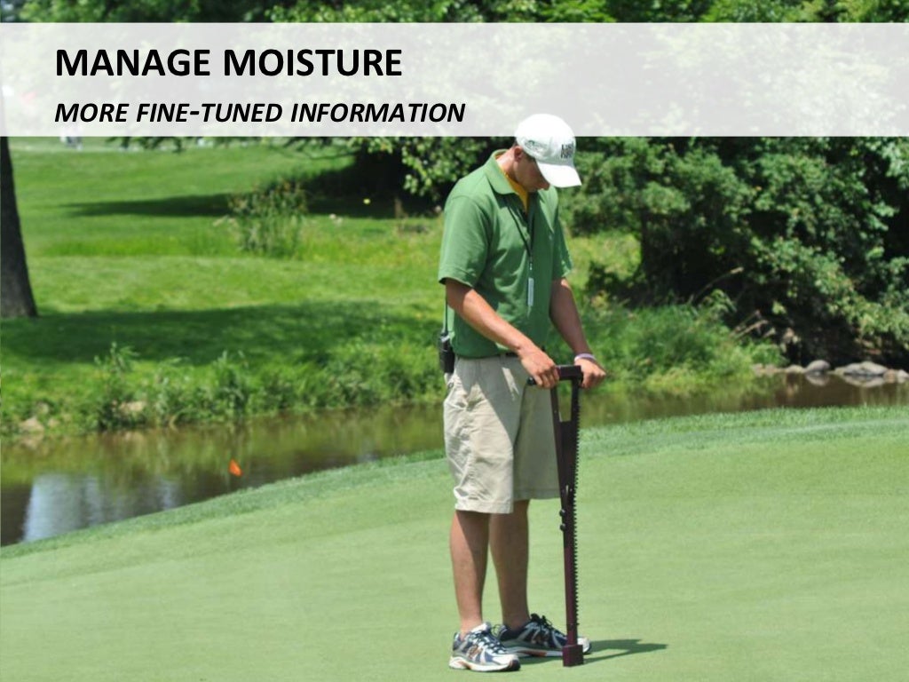 Algae management for golf course putting greens.