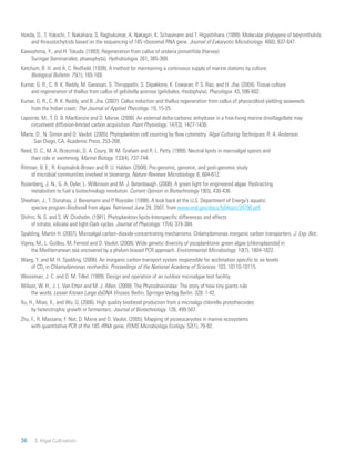 Labyrinthulids From Algae to Biofuels: An Integrated System Approach to Renewable ...