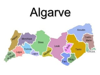 Mapa do Algarve  Visitando Portugal