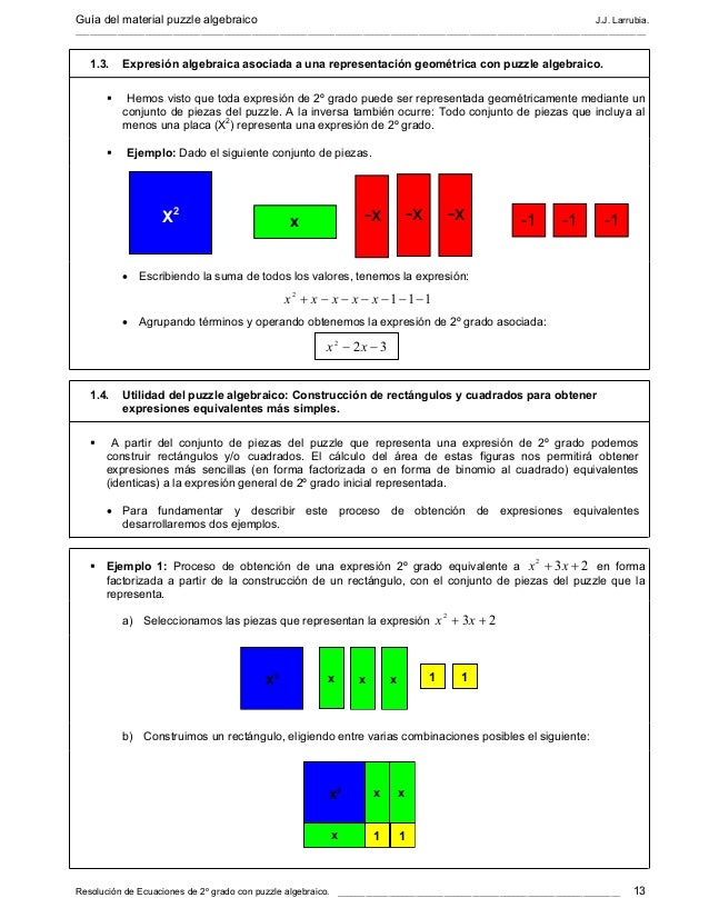 Algeblocks politabla de dreyfus
