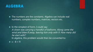 Algebra | PPTX