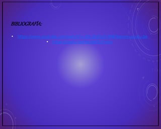 BIBLIOGRAFÍA:
• https://www.youtube.com/watch?v=7DcJDjOyGVM&feature=youtu.be
• https://youtu.be/Ha7dbOUYvmo
 