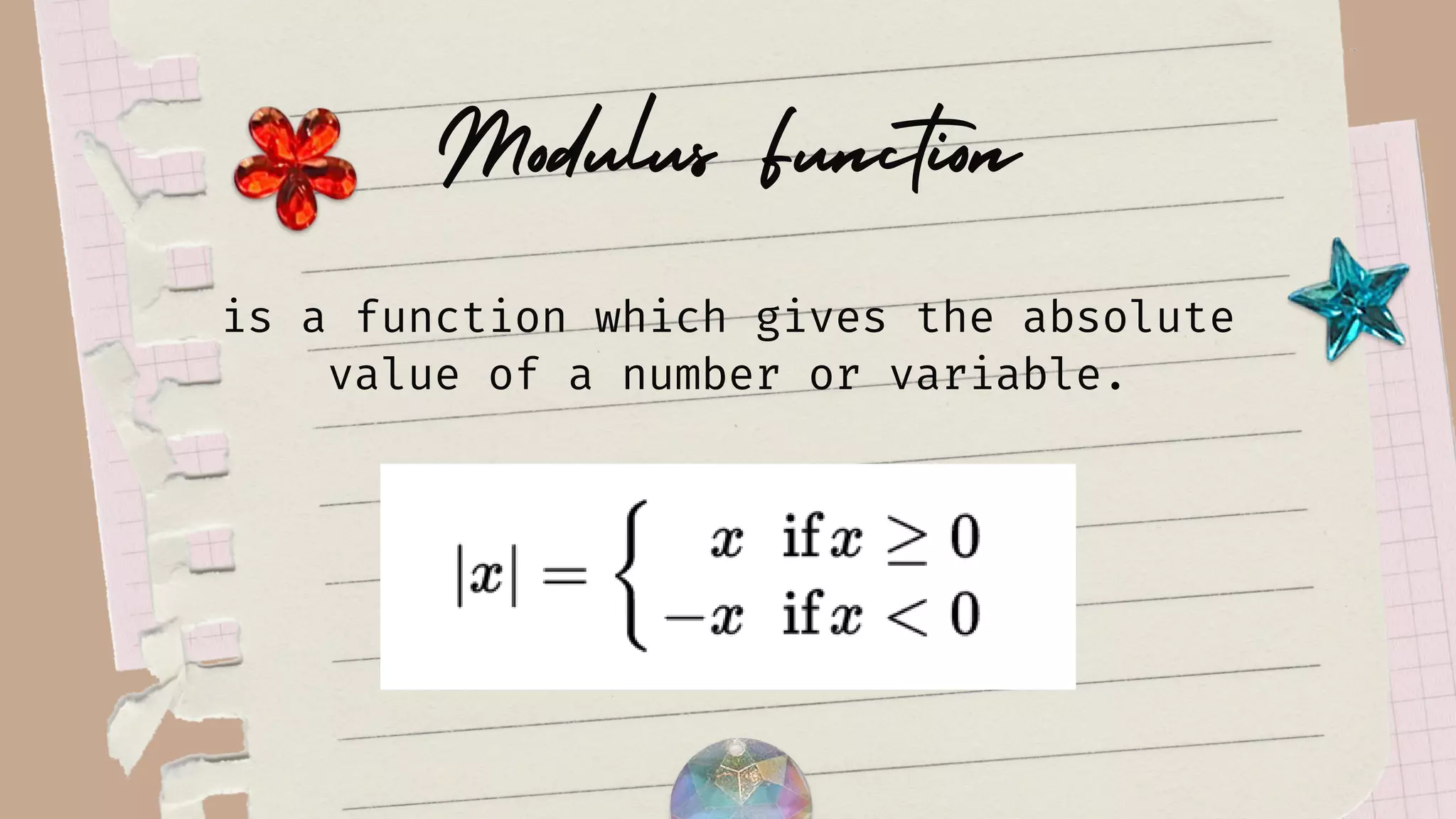 Algebra Presentation on Topic Modulus function and Polynomials | PPT