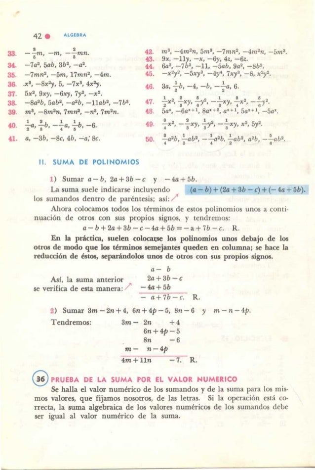 Algebra de-a-baldor