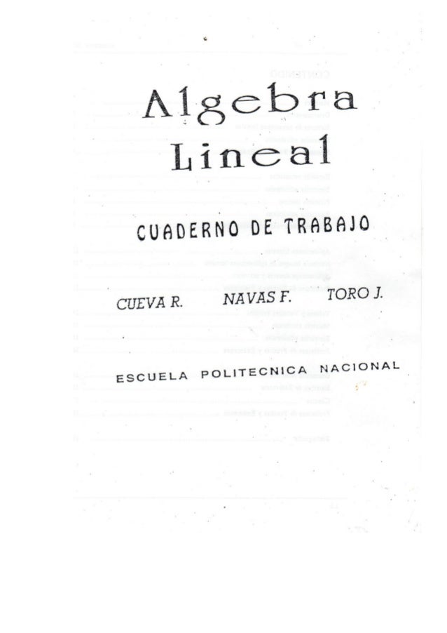 algebra lineal