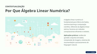 Algebra-Linear-Numerica_aplicda a estatistica | PPTX
