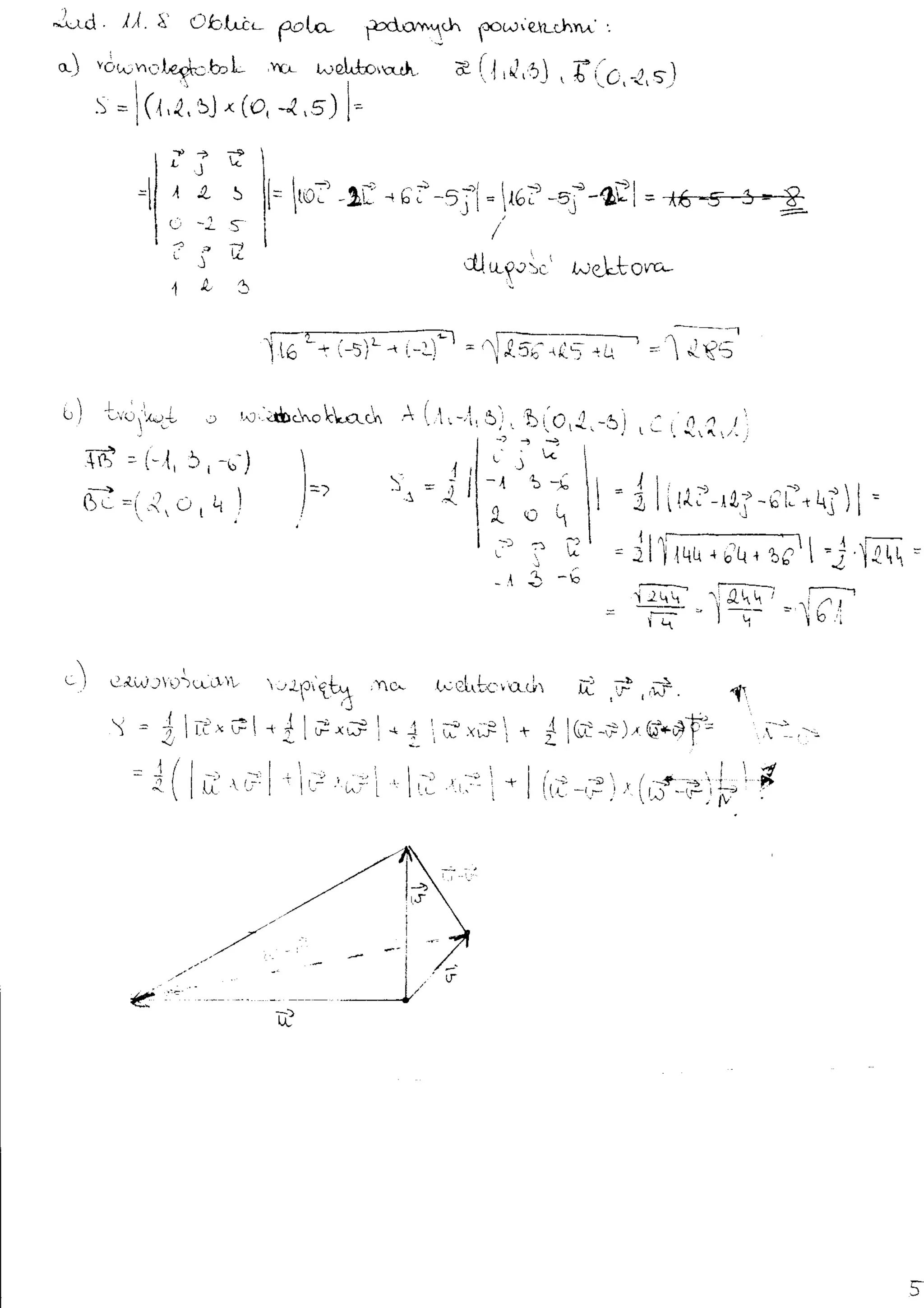 Algebra liniowa - zadania - rozdział 11 | PDF