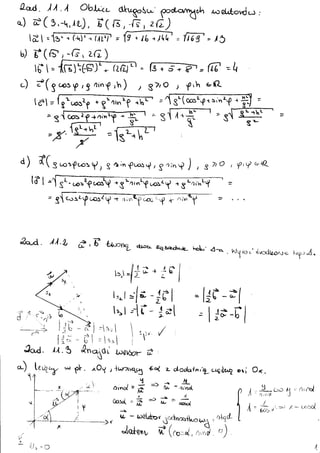 Algebra liniowa - zadania - rozdział 11