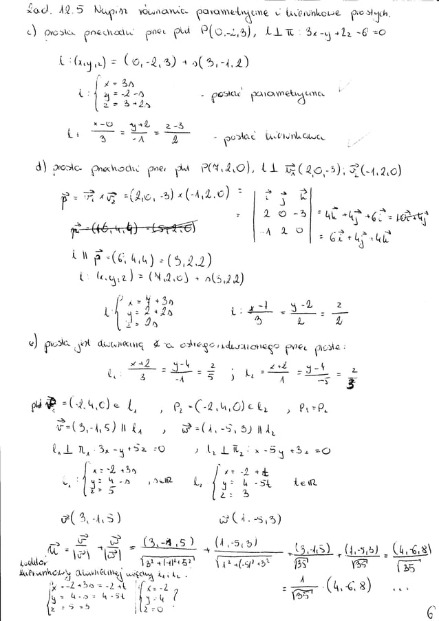 Algebra liniowa - zadania - rozdział 12 | PDF | Homework and Study