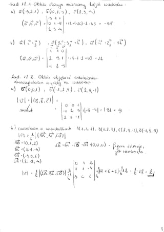 Algebra liniowa - zadania - rozdział 12