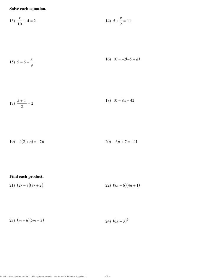 kuta software algebra 1 assignment kuta software algebra 1 assignment
