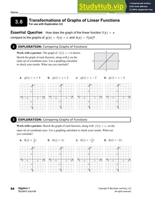 Algebra 1 | PDF