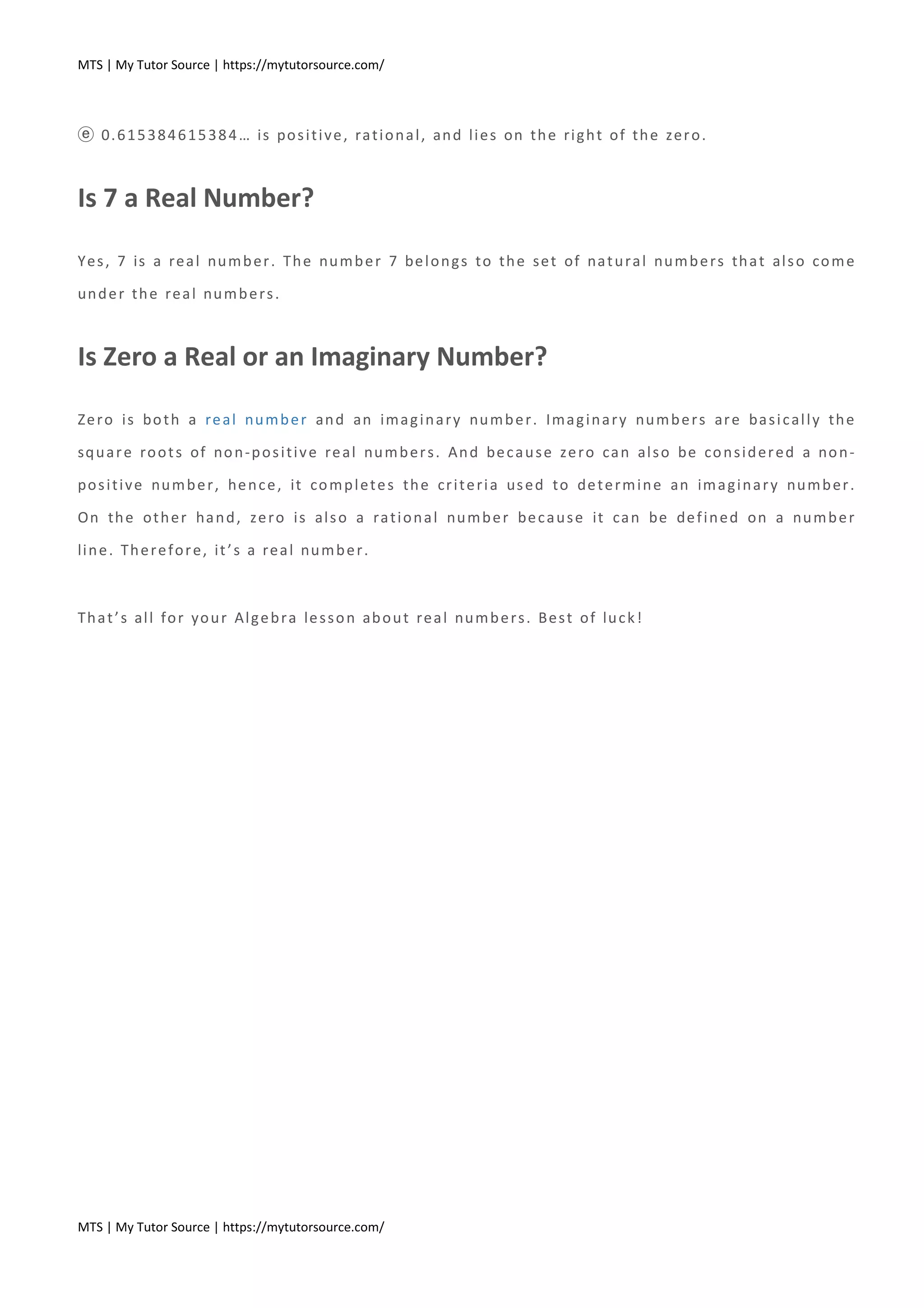 Algebra 101 real numbers and the real number line | PDF | Maps & Navigation