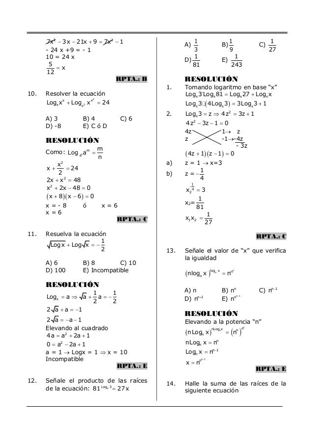Algebra 15