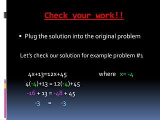 Plug In Method In Math Example Problems Algebra 1 lessonplan powerpoint | PPTX