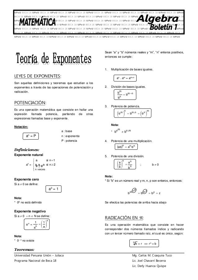 Teoria de algebra