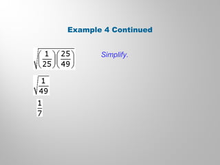 Example 4 Continued
Simplify.
 