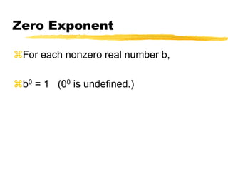 What is 50?53 = 53-3 = 50 = 153A zero exponent evaluates to 1