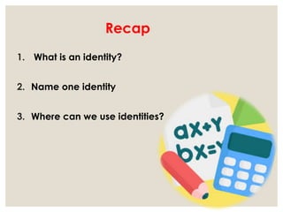 Primary Identities Examples Mastering Algebraic Identities with Real-Life UAE Examples for Grade 8 ...