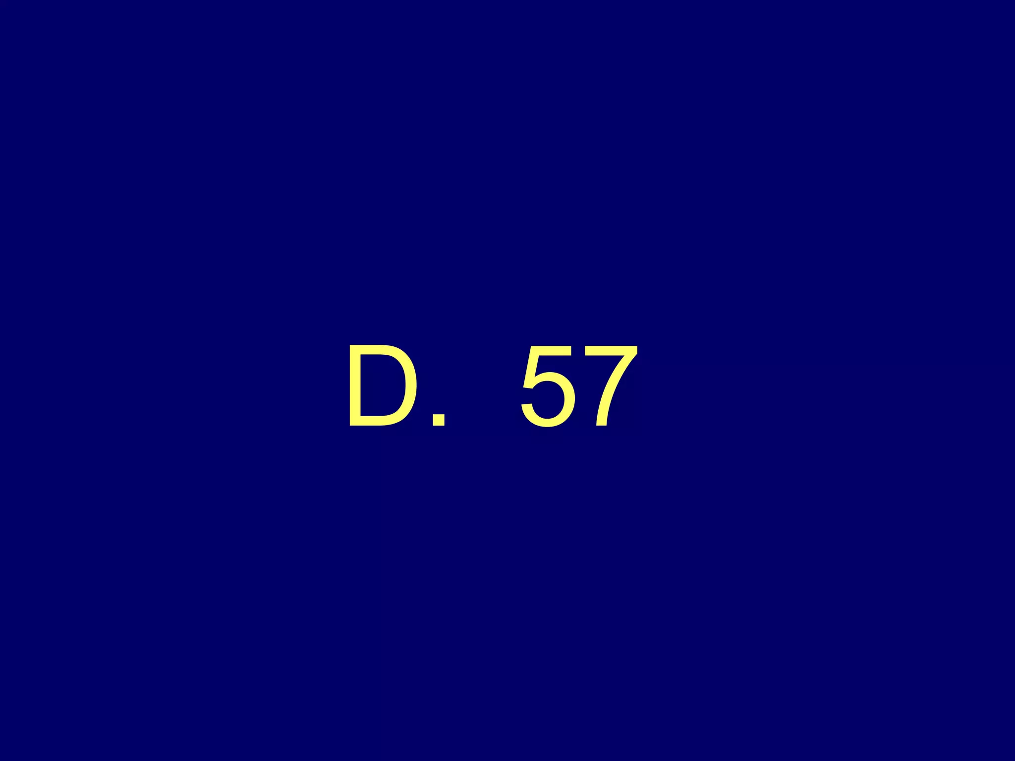 D.  57   