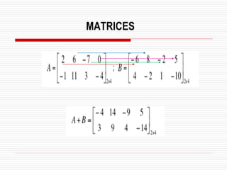 MATRICES
 