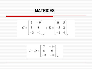 MATRICES
 