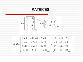 MATRICES
 