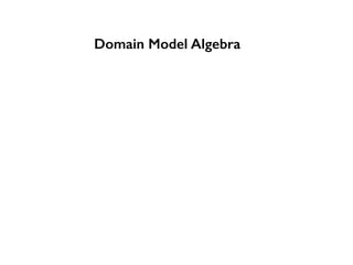 Domain Model Algebra
 