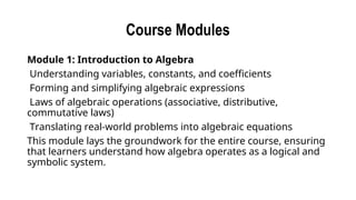 Factorisation Module Algebra Factorisation Course.ppt....... | PPT