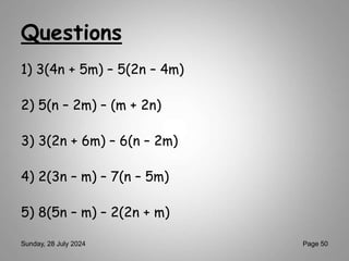 Introduction to Algebra for primary school | PPT