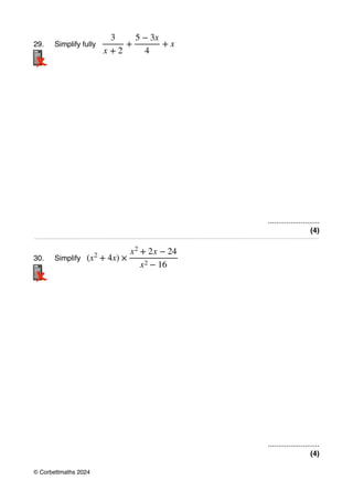 Algebra visual data 2