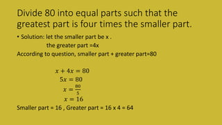 Algebraic equations G-6 | PPTX
