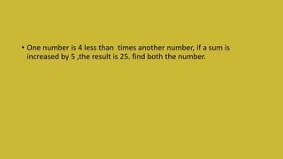 Algebraic equations G-6 | PPTX
